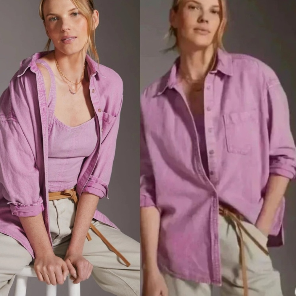 Anthropologie Pilcro Oversized Oxford Shirt